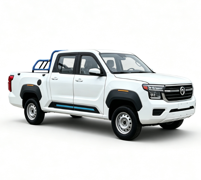 Electric Double Cab Pickup Truck 4WD Lithium Battery Light Duty Cargo Pickup