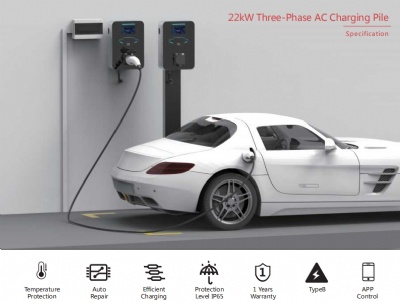 New product launched-22KW household/commercial three-phase electric charging pile