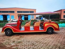中国工厂 6 座电动高尔夫球车观光车老式经典车