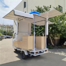 咖啡自行车食品车热狗三轮车出售电动食品餐车