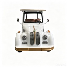 White classical luxury 11-seat vintage electric sightseeing car White classical luxury 11-seat vintage electric sightseeing car