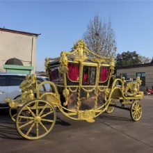 Luxury gold foil European electric carriage