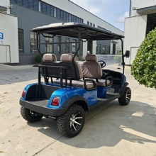 Model F 4 Passenger Electric Golf Buggy, Custom Color Logo LED Headlight Low Speed Golf Cart